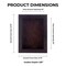 Rich Dark Brown Wood Shadow Box Frame with Acrylic Front - Brown Suede Backing, 30 Sizes